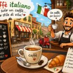 Ιταλικός καφές espresso σε παραδοσιακό ιταλικό καφέ με cappuccino και χρήσιμες ιταλικές φράσεις